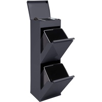 ARREGUI Top CR224-B Mülltrennsystem aus Stahl mit Aufbewahrungsbox mit