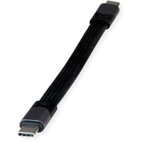 Roline USB4 Gen3x2 Kabel, Emark, Flach, C-C, ST/ST, 40Gbit/s,