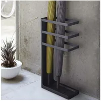 Yamazaki Schirmständer Schwarz, Metall, 23x44x10 cm, Garderobe, Schirmständer
