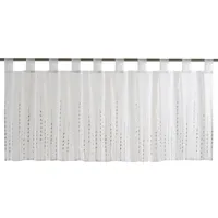 ELBERSDRUCKE Helio 07 weiß-grau Bistrogardine, Polyester, 48 x 140