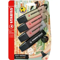 Stabilo - Textmarker - BOSS ORIGINAL NatureCOLORS 4er Set