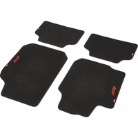 Formula 1 Universal Auto Fußmatten Set CM570 schwarz/rot 4