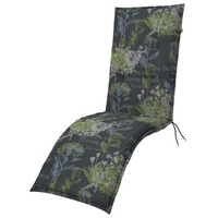 Doppler Living grau/grün, Blumen, BxL: 48 x 6 cm)