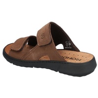 ROHDE Herren Klettverschluss Pantoletten Leder Clogs Arezzo 6522, Größe:45