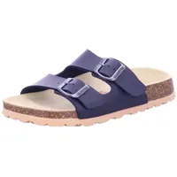 Superfit Jungen FUSSBETTPANTOFFEL Hausschuhe, BLAU 8000