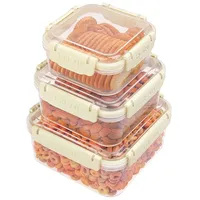 Belle Vous 3 Stück Kunststoff Frischhaltedosen Set 530ml, 950ml