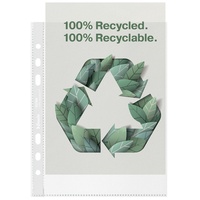 Esselte Recycle A5-Prospekthüllen, geprägtes starkes PP, 70 Mikron, Kunststoffhüllen