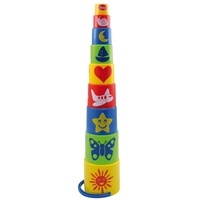 GOWI 453-09 Pyramide Standard 9tlg, Stapelspielzeug