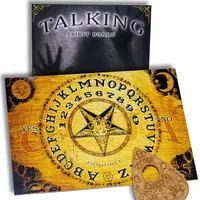 WICCSTAR Hölzernes Ouija Board Brett. Hexenbrett mit detaillierten anweisungen