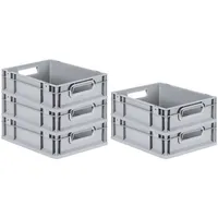 Proregal 5x Eurobox NextGen Grip | HxBxT 12x30x40cm |