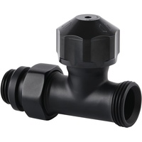 Sanicomfort Thermostatventil Unterteil Design DG Schwarz