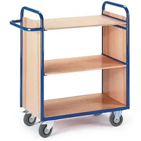ROLLCART Etagenwagen mit 2 Wänden 80x50 cm