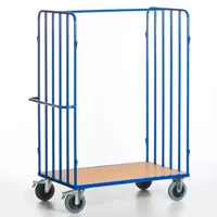 ROLLCART Paketwagen 08-7638, Ladefläche 1200x800mm, Tragkraft 600 kg, blau