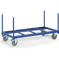 ROLLCART Schwerer Rungenwagen offen mit Boden aus Stahlrohr 2000x800mm