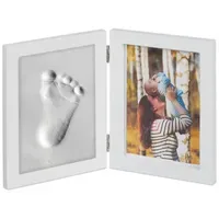 Relaxdays Babybilderrahmen Set Weiß 2x