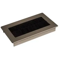 SOTech Kabeldurchlass TONDO 100 mm, rechteckig, Ausführung Aluminium, silber