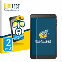 Brotect Schutzfolie Displayschutz Klar (2 Stück, MatrixPad S8