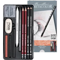 Brevilliers CRETACOLOR Künstlerstift Teacher's Choice Skizzierset 11-tlg., Beginner Set: