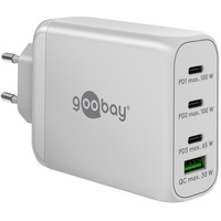 Goobay USB-C PD Multiport-Schnellladegerät (100W) weiß