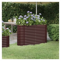 VidaXL Hochbeet Pulverbeschichteter Stahl 114x40x68 cm Braun 1094577