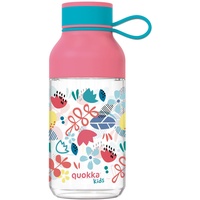 Quokka KIDS FLOWERS | FLASCHE AUS ECOZEN MIT EDELSTAHL-AUFHÄNGER