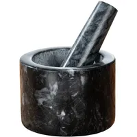 Wenko Mörser Marmor 11 x 8 cm Schwarz