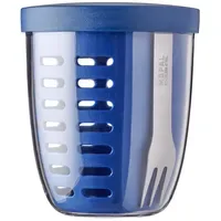 Mepal Fruitpot Ellipse 600 ml blau Vivid Blue