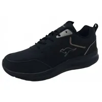 KangaROOS Damen Kj-Easy Sneaker, Jet Black/Mono, 40 EU