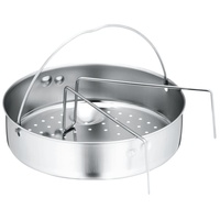 WMF Dampfgareinsatz mit Griff und Untersetzer für Schnellkochtöpfe, 22