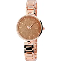 Excellanc Damenuhr mit Metallarmband - Rosegold/Rosegold