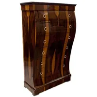 Casa Padrino Art Deco Kommode mit 6 Schubladen Braun