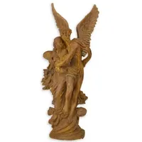 Casa Padrino Jugendstil Gartendeko Figur Engel Rostfarben H. 122