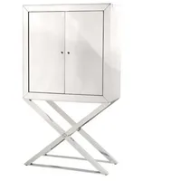 Casa Padrino Luxus Designer Barschrank Edelstahl verspiegelt - Luxus