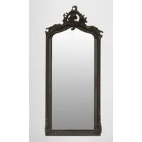 Casa Padrino Barock Spiegel Schwarz 115 x 48 cm