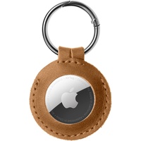 FIXED Real Leather Case for AirTag, Brown
