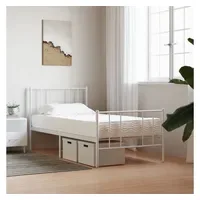 VidaXL Schaumstoffmatratze Weiß 100x200 cm Härtegrad H2 H3
