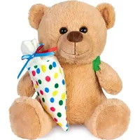 Brubaker Teddy Plüschbär mit Schulranzen und Schultüte zum Befüllen