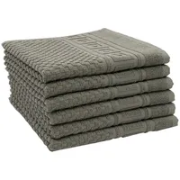 ZOLLNER Handtuchset 50 x 70 cm grau 6-tlg.