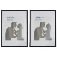 Relaxdays Bilderrahmen klassisch schwarz/weiß 20x30 cm 4er Set
