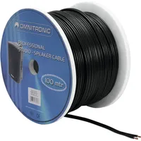 Omnitronic Lautsprecherkabel 2x2,5 100m sw