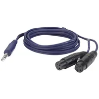 DAP AUDIO Stereo Klinke 6,3mm auf 2x XLR Female,
