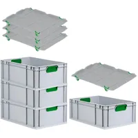 Proregal Eurobox NextGen Color mit Auflagedeckel & Schiebeschnappverschlüsse HxBxT