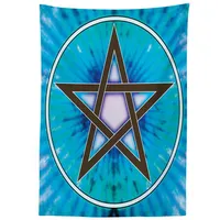 ABAKUHAUS Pentagramm Tischdecke, Interlaced Pentagram, Wasserfest Waschbar mit Klar