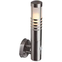 Brilliant Gerna Edelstahl E27 max. 60W mit Bewegungsmelder, IP44