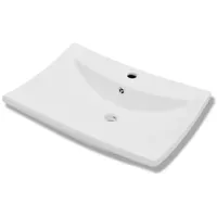 VidaXL Luxuriöses Keramik-Waschbecken rechteckig 140688