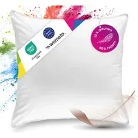 Wometo Premium Oeko-TEX Feder- & Daunenkissen 80x80-90% Federn 10%