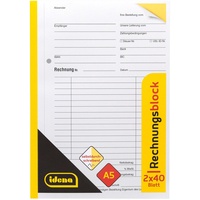 IDENA 10848 - Rechnungsblock, DIN A5, selbstdurchschreibend, 2 x