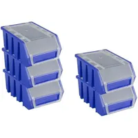 Proregal SuperSparSet 5x Sichtlagerbox 2 mit Deckel | HxBxT
