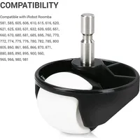 Kwmobile 2x Vorderradmodul kompatibel mit iRobot Roomba Serie 500/600/700/800/900