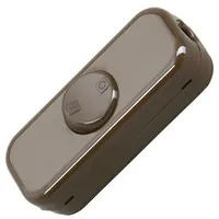 Kopp Schnurzwischenschalter, 2-polig, 250 V, 10 A, braun 193606089
